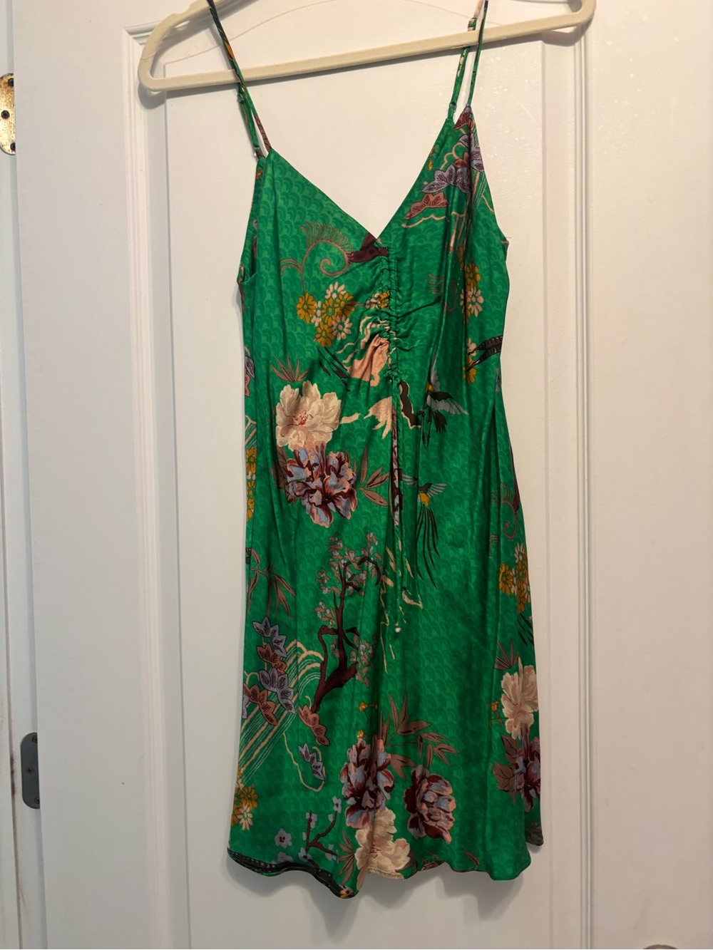 Zara Green Floral Slip Dress